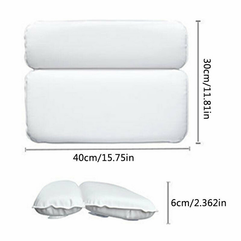 SPA Jastuk za kadu Neklizajuća kada Naslon za glavu Mekana leđa za vrat Vodootporni udobni jastuk Kupaonski pribor