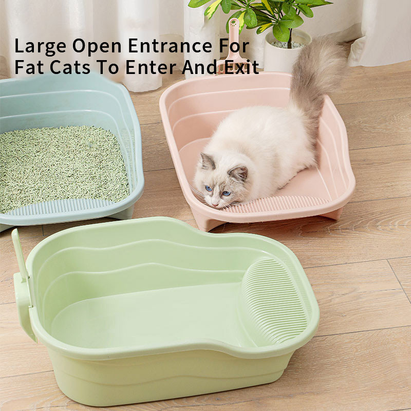 Lolojumdzīvnieku kaķu suņu tualetes pakaišu kaste Pretizšļakstīšanās trušu mazo žurku pakaišu kaste Necaurlaidīga kāmja tualete mājdzīvnieka kāmja kaķa suņa tualete
