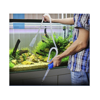 2PCS 145cm Aquarium Siphon Tube Fish Tank Cleaner Vacuum Pump Gravel Sand Trap Filter Water Exchange Tool Suction Pipe Tube