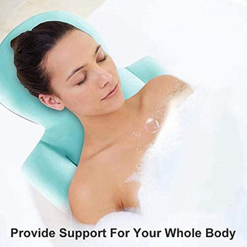 Консумативи за баня Водоустойчива неплъзгаща се спа подложка за къпане Възглавница за вана за цяло тяло Възглавница за баня