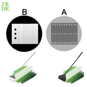 ZRDR 10 gab akvārija tīrīšanas instrumenta asmens, zivju tvertņu aļģu noņemšanas skrāpju piederumi, 25cm metāla klaņi