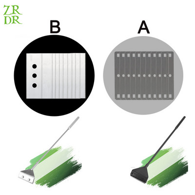 ZRDR 10 vnt akvariumo valymo įrankio peiliukai, žuvų bako dumblių šalinimo grandiklio priedai, 25cm metalinis švaistiklis