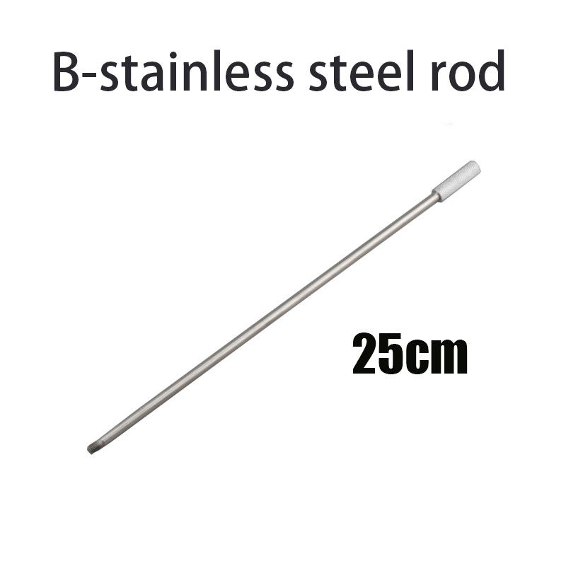 ZRDR 10 gab akvārija tīrīšanas instrumenta asmens, zivju tvertņu aļģu noņemšanas skrāpju piederumi, 25cm metāla klaņi