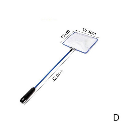 Akvarij s metalnim okvirom Zlatna ribica Mreža za slijetanje riba 8,5x6/10x8,5/13,3x10,8/15,3x12cm Fish Tank Plutajući alat za čišćenje s dugom ručkom Vruće