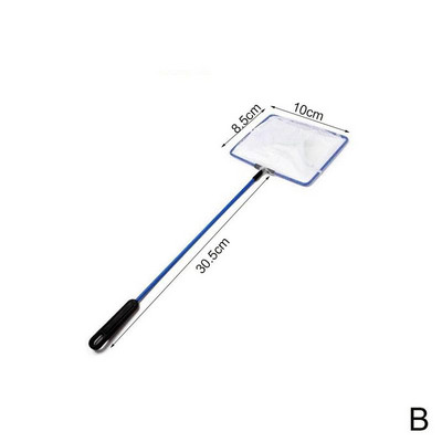 Akvarij s metalnim okvirom Zlatna ribica Mreža za slijetanje riba 8,5x6/10x8,5/13,3x10,8/15,3x12cm Fish Tank Plutajući alat za čišćenje s dugom ručkom Vruće