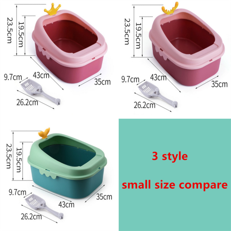 Mačji WC za kućne ljubimce Plastična posuda za čišćenje Kućni kućni pribor za kućne ljubimce Lagani kućni ljubimci Kutija za mačji pijesak, otporna na pucanje, otporna na pucanje