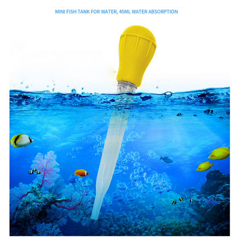 Lengthen Pipettes Akvārija sifons zivju tvertnes putekļu sūcējs Vienkāršs tīrīšanas līdzeklis akvārija ūdens mainītājam 29cm 45cm 30ml 50ml