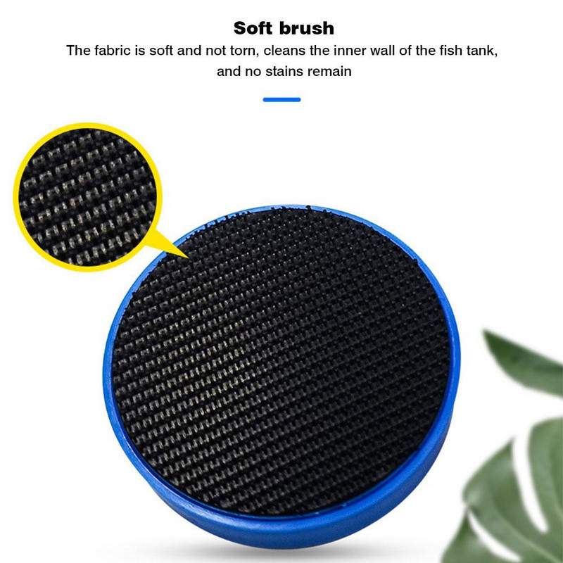 Magnetna četka za staklo za akvarij Plutajući strugač za alge Curve Čistač stakla Mini alat za ribanje Fish Tank Magnet za čišćenje stakla #WO