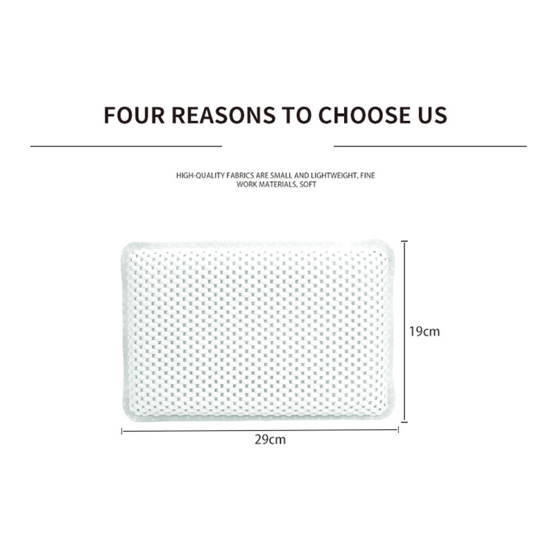 SPA vannas spilvens, mīksts, biezināts galvas balsta vannas spilvens ar atzveltnes piesūcekni Kakla spilvens Vannas istabas piederumi