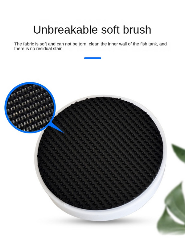 Mājdzīvnieku zivju akvārija piederumi tīrīšanas rīki Magnētiskā akvārija zivju tvertnes birste Tīra stikla loga aļģu skrāpju tīrīšanas līdzeklis