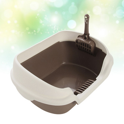 Kutija s pijeskom Kutija za mačke WC umivaonik Kutije Potrepštine Veliki mačići Mačke Prosijavanje Pokriveno Visoko čišćenje Otvorena posuda Samozatvoreni Mačići