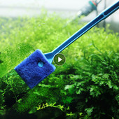 1 gab. Zivju tvertnes sūkļa tīrīšanas birste akvārija stikla spraugas tīrīšanas līdzeklis aļģu tīrīšanai stikla augu akvārija baseina akvārija piederumi