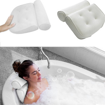 Bath Tub Spa Неплъзгаща се омекотена вана Spa възглавница Възглавница за облегалка за глава за вана с вендузи за врата и гърба Консумативи за баня