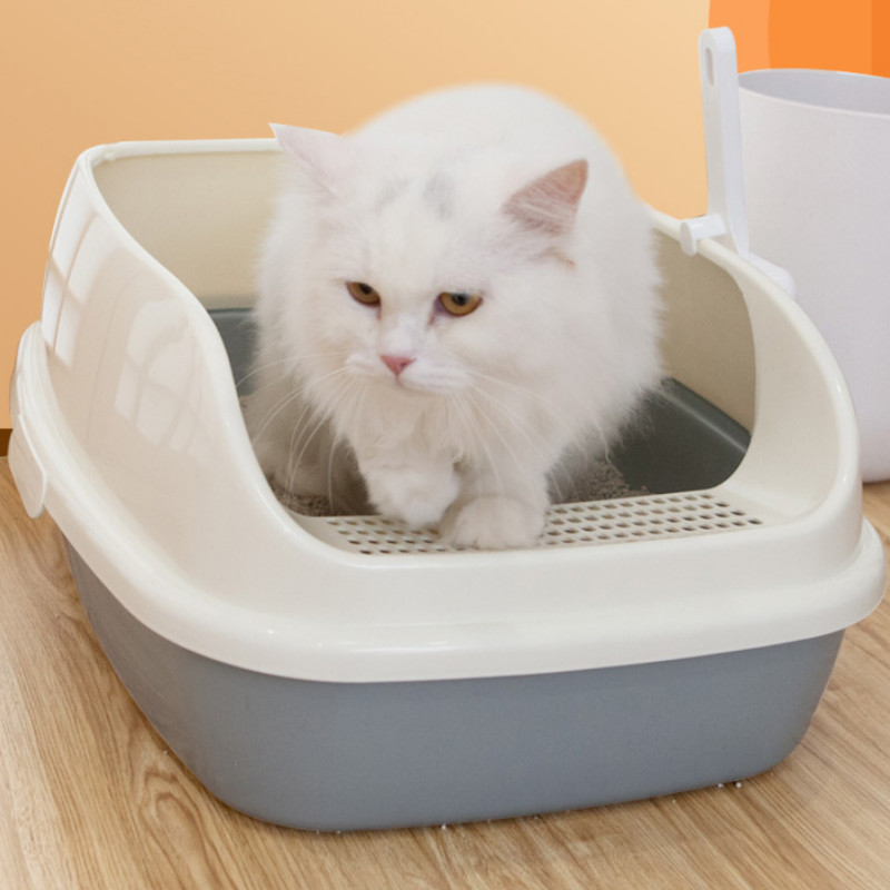 Automātiska pašattīrīšanās ar kapuci kaķu pakaišu kaste mājdzīvnieku tualetes gultiņa pret šļakatām kaķu paplāte ar kaķēnu kaķu piederumiem