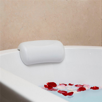 PU самокожащи се водоустойчиви масажни спа възглавници за баня Мека възглавница за вана с 2 смукателя Мощна неплъзгаща се водоустойчива дишаща