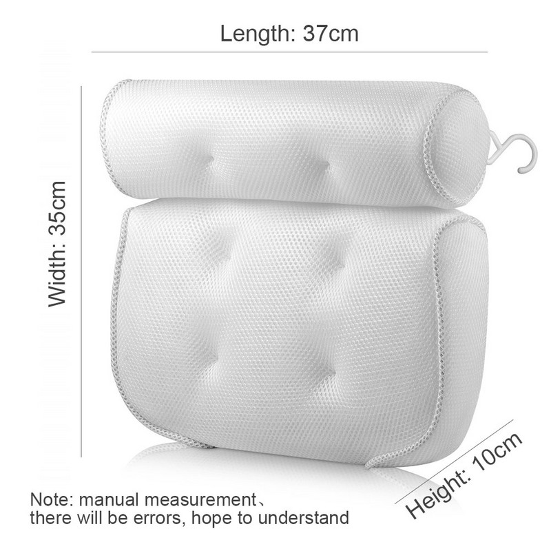 SPA Jastuk za kupanje Kad Naslon za glavu Vakumski jastuk Jastuk s vakuumskim čašicama Potpora za vrat i leđa Kupaonski pribor