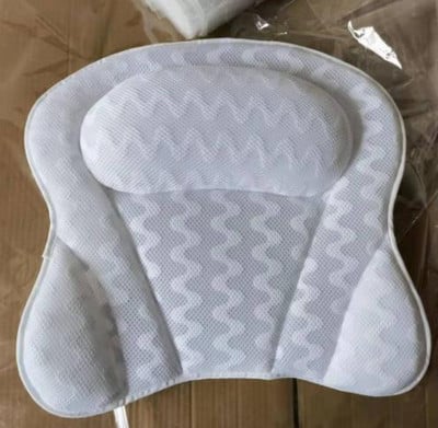 Kućni kupaonski pribor Jastuk za kadu Ergonomski jastuk za kadu za vrat Jastuk za glavu i ramena s mrežicom za podršku za vrat i leđa