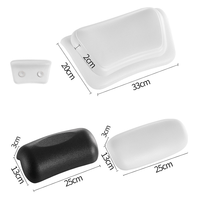 SPA jastuk od visokoelastičnih vlakana za kadu Silikonski vakuumski naslon za glavu Neklizajući vodootporni jastuk za vrat i leđa Naslon za glavu za kadu