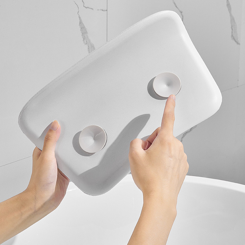 SPA jastuk od visokoelastičnih vlakana za kadu Silikonski vakuumski naslon za glavu Neklizajući vodootporni jastuk za vrat i leđa Naslon za glavu za kadu