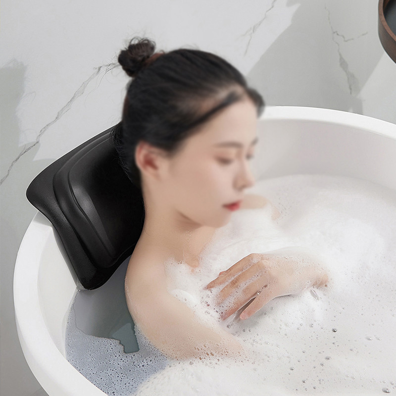 SPA jastuk od visokoelastičnih vlakana za kadu Silikonski vakuumski naslon za glavu Neklizajući vodootporni jastuk za vrat i leđa Naslon za glavu za kadu