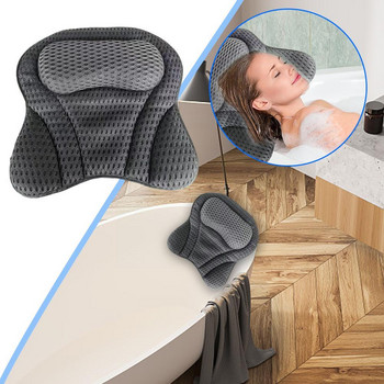 3D μαλακό μαξιλάρι μπάνιου μασάζ πεταλούδας με λαιμό αναρρόφησης SPA Relaxing Cups Εργαλείο Μπανιέρα Μπανιέρα Spongy Cushion Back X9T3