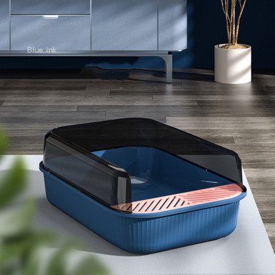 Poluzatvorena velika kutija s pijeskom Otporan na prskanje Mačji WC Potrepštine za mačke Noćna posuda za mačke Zatvoreni pješčanik za pješčanik za mačje domaće mačke