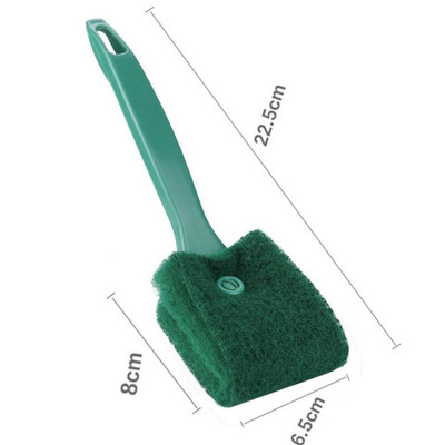 Pribor za čišćenje spremnika akvarija Dvostrana četka Ribe Alge Duga ručka Spužva za čišćenje Pribor za akvarij