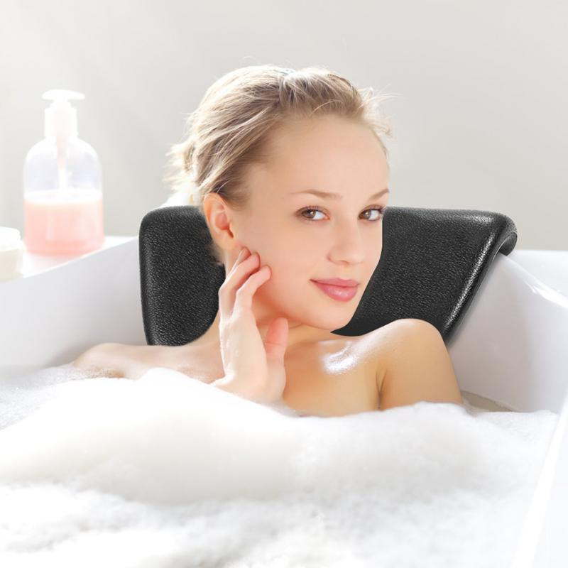 Brzi brod! Neklizajući SPA jastuk za kadu Mekani naslon za glavu Jastuk za kadu s naslonom za leđa Vakumski jastuk za vrat Kupaonski pribor