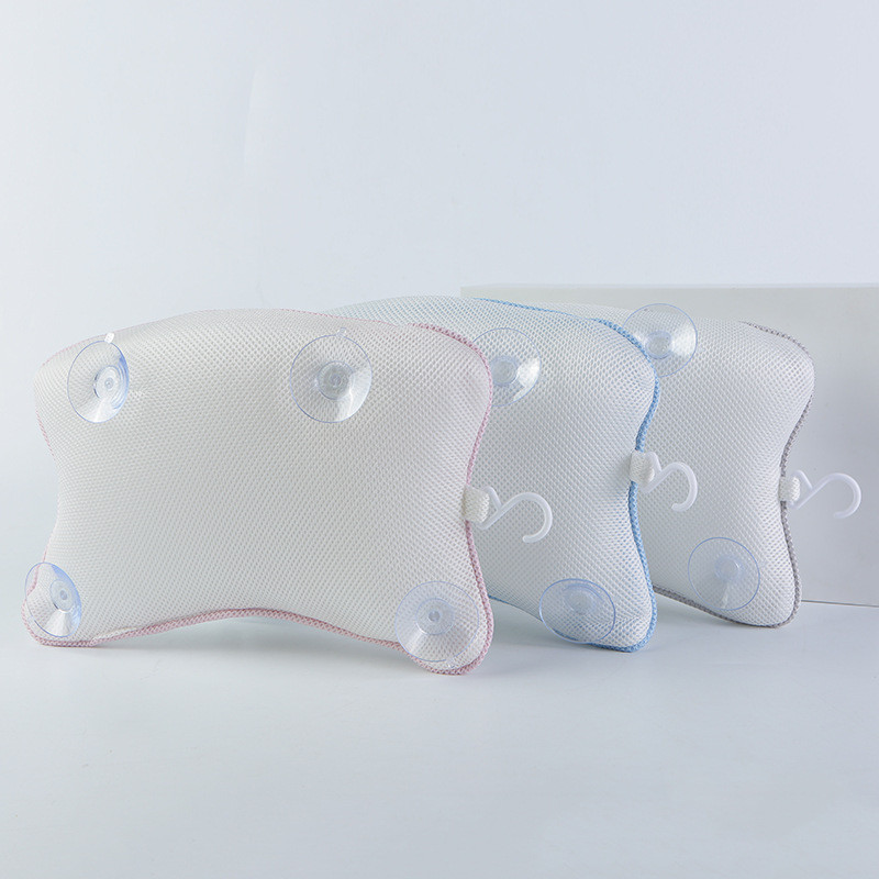 3D tīklveida jūras zvaigzne vannas spilvens 4 piesūcekņi biezināšana mājas vannas istabai neslīdošs vannas spilvens viesnīcas spa masāžas spilvens vannas spilvens