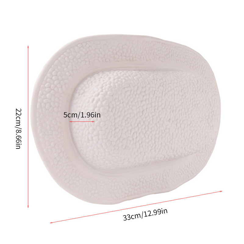 Jastuk za kadu Spužva Jastuk za opuštanje Spa kadu Usisni tuš Naslon za glavu Jastuk za vrat, bijeli