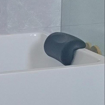 СПА възглавница за баня Неплъзгаща се облегалка за глава за вана Меки водоустойчиви възглавници за баня с вендузи Лесни за почистване Аксесоари за баня