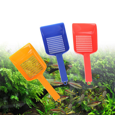 1Pc Fish Tank Water Sand Shovel Clean Sand Shovel Πλαστικό φτυάρι γρασίδι κύλινδρος επίπεδη άμμος λάσπη λειαντική επιφάνεια ενυδρείο εργαλείο