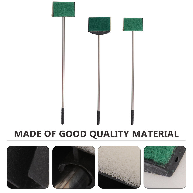 Čišćenje akvarija Čistač spremnika Četka Strugač za alge Spužva Alati Ribalice Četke Alat Aquascaping Teleskopske kutne strugalice