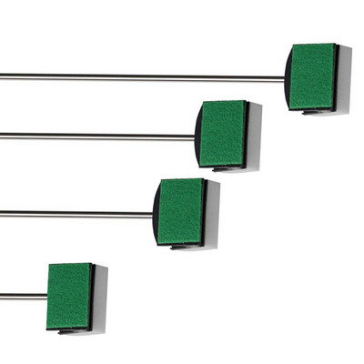 Četka za akvarij s dugom drškom Alat za čišćenje akvarija u akvariju Dvostrani spužvasti brisač stakla