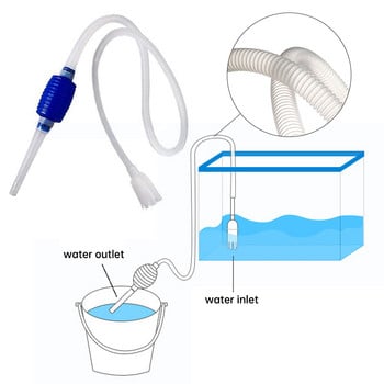 143cm Ενυδρείο Fish Tank Vacuum Gravel Water Filter Siphon Pump Εύκολο στη λειτουργία Cleaner Pump Safe Εργαλεία ηλεκτρικής σκούπας