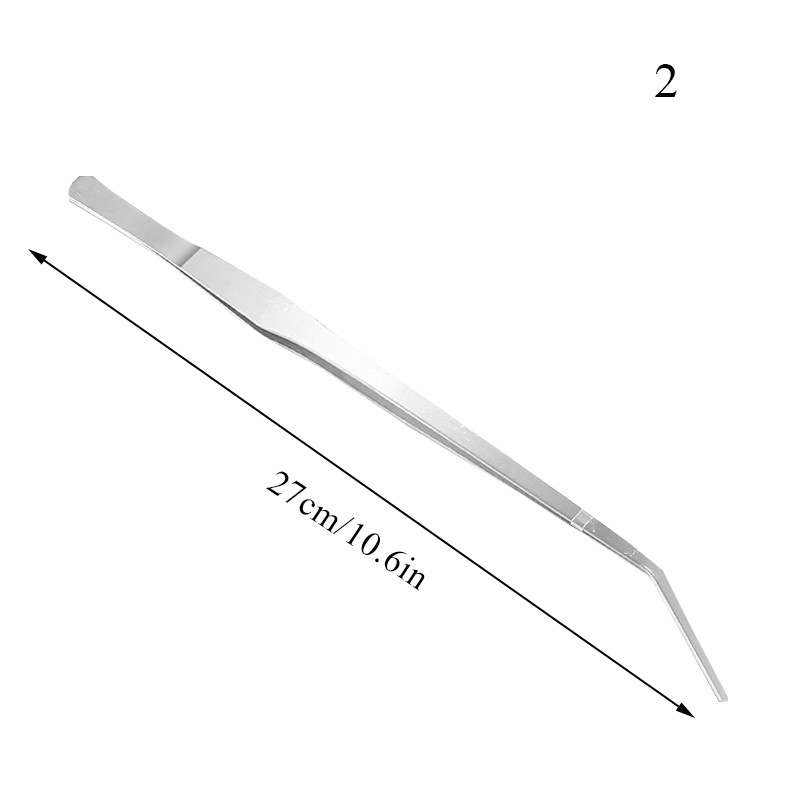 1 vnt. žuvų rezervuarų valiklis Itin storas akvariumo nerūdijančio plieno pincetas tiesios alkūnės koralinio vandens žolės karpymo krevečių rifo pincetas