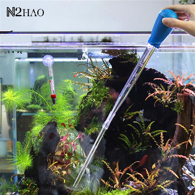 29cm 30ml Удължаване на пипети Сифон за аквариум Fish Tank Прахосмукачка Лесен почистващ инструмент за смяна на вода в аквариума