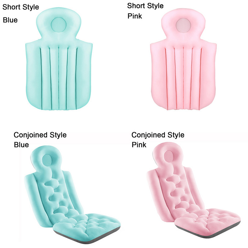 Pieaugušajiem saliekams vannas spilvens SPA galvas balsta spilvens zīdaiņu peldēšanas paliktnis Vannas gulta Neslīdoša kakla mugura Relax In Vannas spilvens