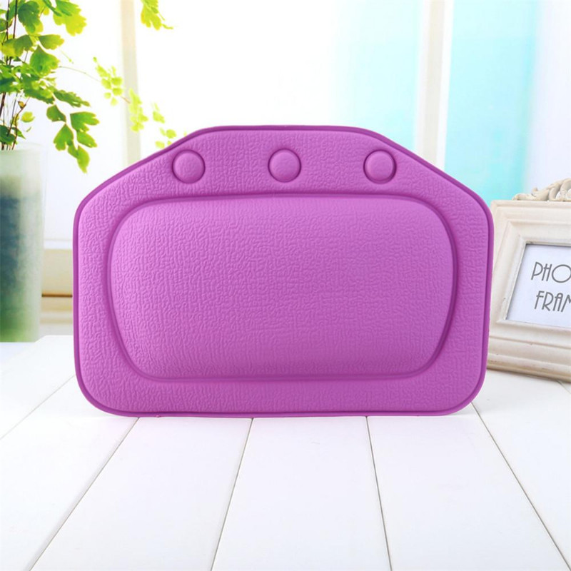 Vannas spilvens galvas balsts Ūdensizturīgs PVC vannas spilveni spilvens galvas kakla atbalsta spilveni ar piesūcekņiem Vannas istabas piederumi