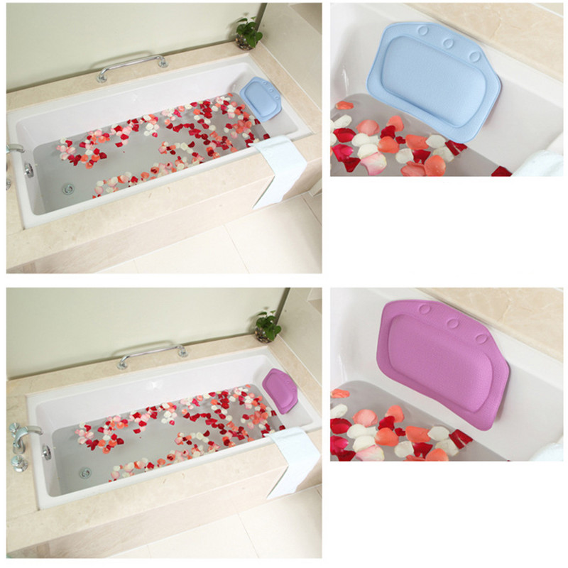 Jastuk za kadu Protuklizni naslon za glavu PVC jastuk za kadu s vakuumskom čašicom Vodootporni spa jastuk Kupaonski pribor za dom