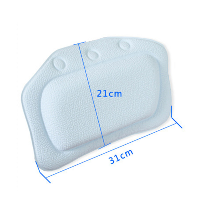 Jastuk za kadu Protuklizni naslon za glavu PVC jastuk za kadu s vakuumskom čašicom Vodootporni spa jastuk Kupaonski pribor za dom