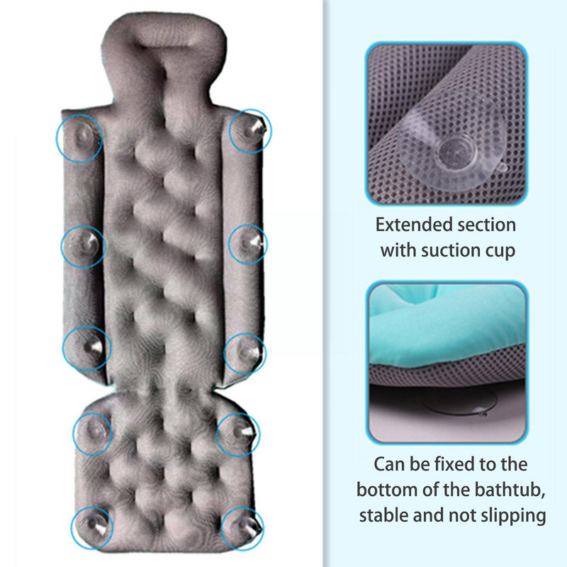 Vannipadjad vannile Multifunktsionaalsele vannipadjale Spa õlakael Ergonoomiline vannipadi seljatugi El H8t9 jaoks