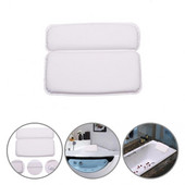 Vannas spilvena galvas spilvens Lielisks ar vairākiem piesūcekņiem Ādai draudzīgs, pelējuma necaurlaidīgs, neslīdošs kakla galvas atbalsta spilvens mājām