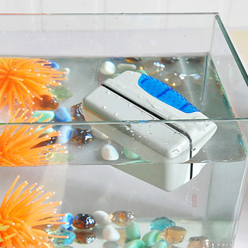 Малък размер Магнитни четки за аквариумни аквариуми Плаващи чисти стъклени прозорци Скрепер за водорасли Четка за почистване Аксесоари за аквариум