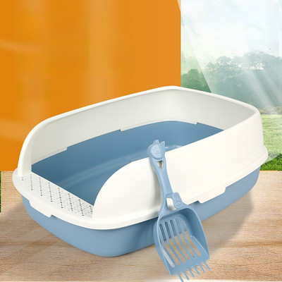 Litierul semi-inchis pentru pisici Ventilatie buna impotriva stropilor exterioare Accesorii pentru pisici Produse igienice confortabile pentru animale de companie
