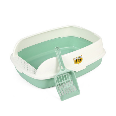 Daļēji slēgta kaķu pakaišu kaste Laba ventilācija pret ārējām šļakatām Piederumi kaķiem Ērti higiēniski mājdzīvnieku produkti