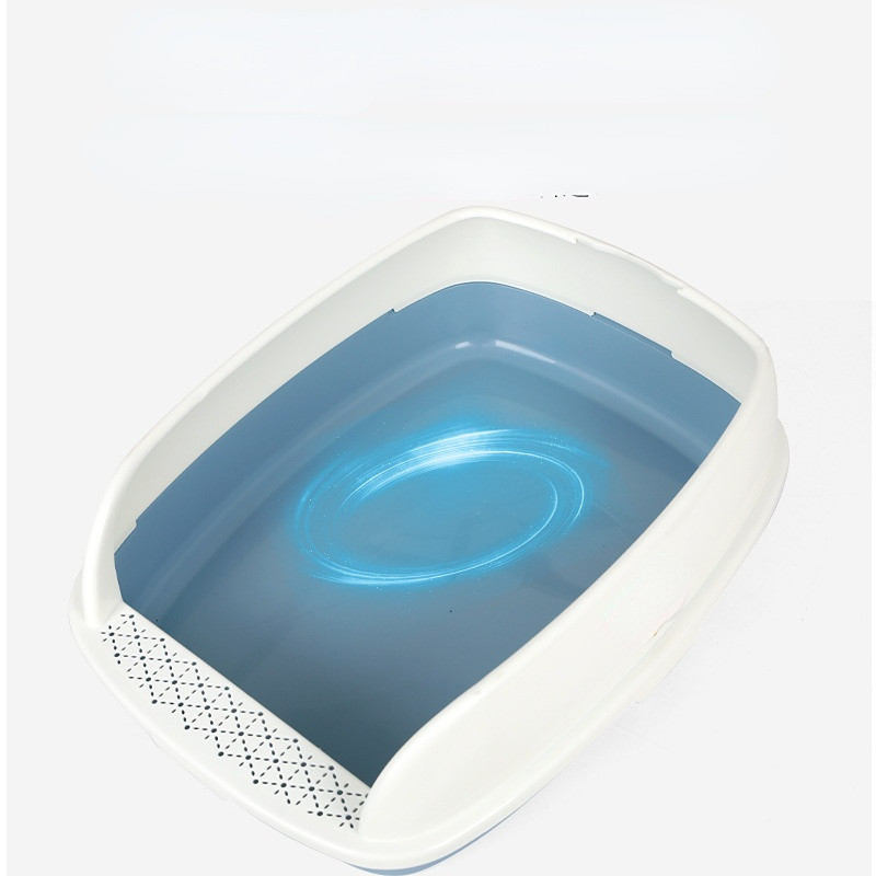 Daļēji slēgta kaķu pakaišu kaste Laba ventilācija pret ārējām šļakatām Piederumi kaķiem Ērti higiēniski mājdzīvnieku produkti