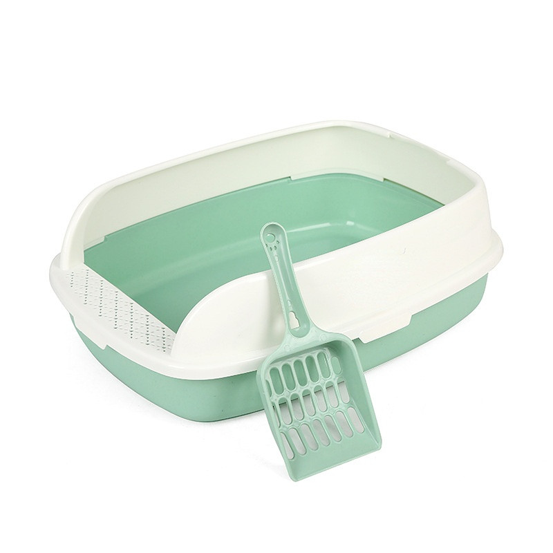 Daļēji slēgta kaķu pakaišu kaste Laba ventilācija pret ārējām šļakatām Piederumi kaķiem Ērti higiēniski mājdzīvnieku produkti