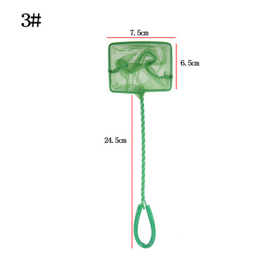 Prijenosna mreža za ribu, četvrtasti dodaci za akvarij s dugom ručkom, mreža za podlijetanje akvarija za ribu, akvarij za ribolov