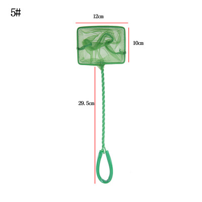 Prijenosna mreža za ribu, četvrtasti dodaci za akvarij s dugom ručkom, mreža za podlijetanje akvarija za ribu, akvarij za ribolov